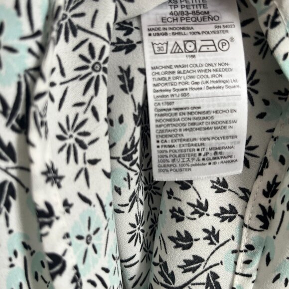 Banana Republic Dillon Floral Shirt Blouse XSP - Picture 7 of 9